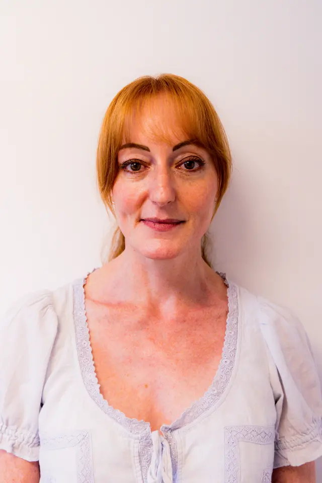Patient showing natural-looking radiofrequency skin tightening results